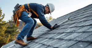 Professional roofing contractor Florida team installing new roof in Jacksonville home